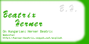 beatrix herner business card